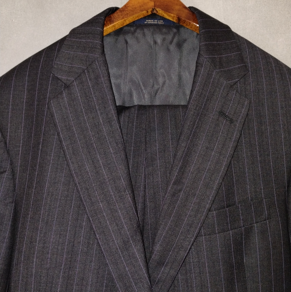 Hart Schaffner Marx Mens Suit Size 40R Blazer Sport Coat Wool Jacket Pants